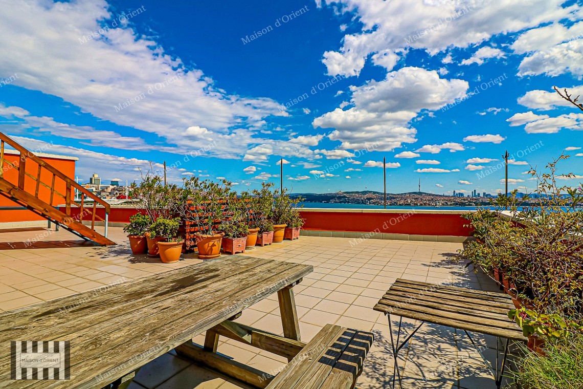 Fully Furnished 2+1 Flat for Sale in Historical Rauf Bey Building, Galata 