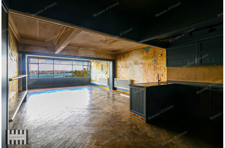 Studio Flat for Rent with Panoramic Bosphorus View in Kabataş