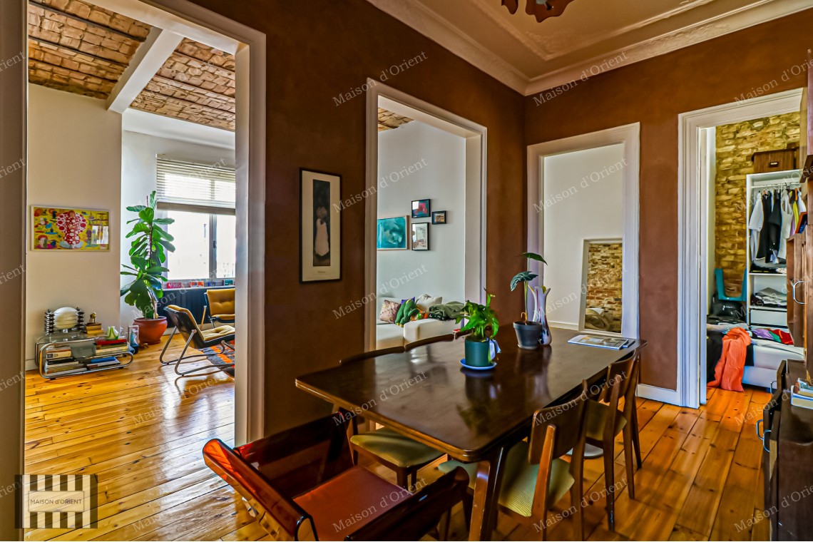 2+1 Flat for Sale with Airbnb License in Historical Mavrogordato Building