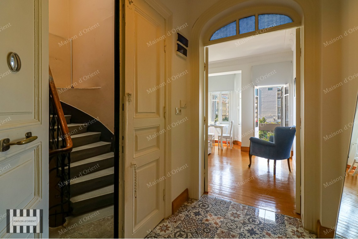 Located in Cihangir on Lenger Street 2+1 Furnished Flat for Rent