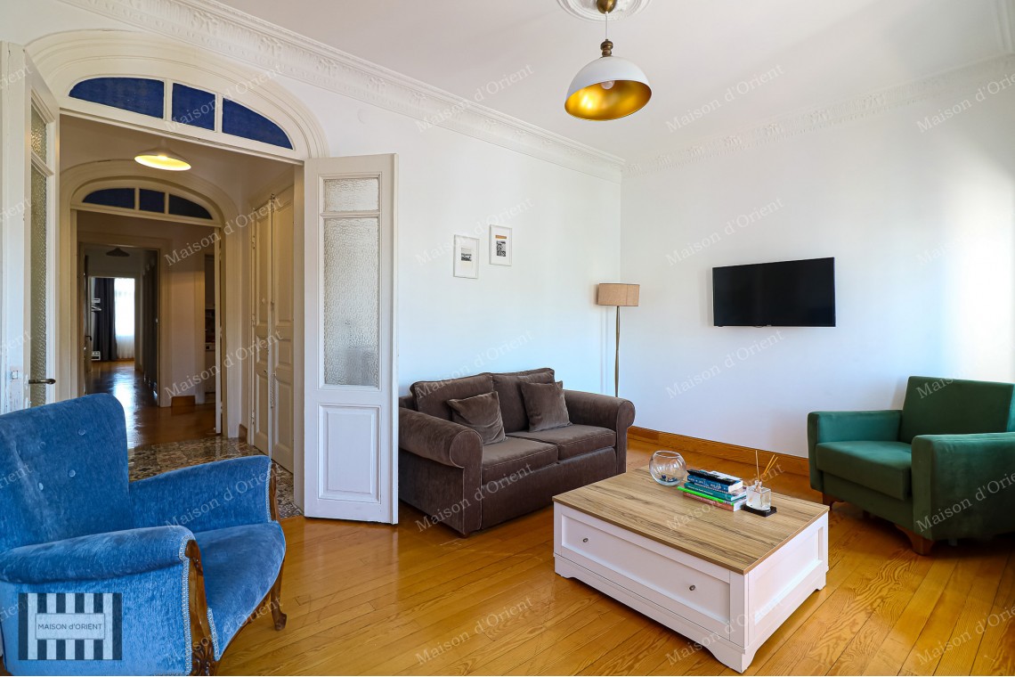 Located in Cihangir on Lenger Street 2+1 Furnished Flat for Rent