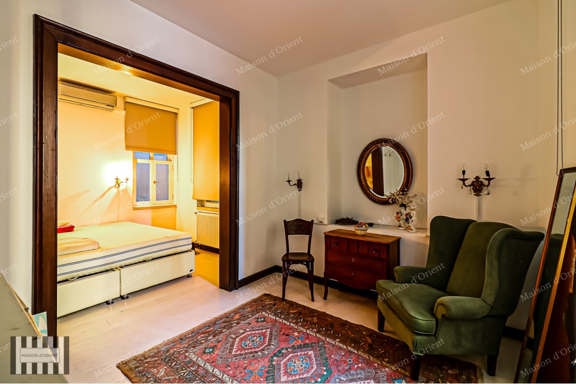2+1  Flat for Rent in Cihangir Historical Pamir Bey Apartment