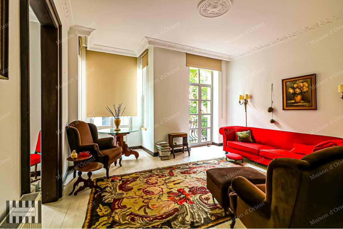 2+1  Flat for Rent in Cihangir Historical Pamir Bey Apartment