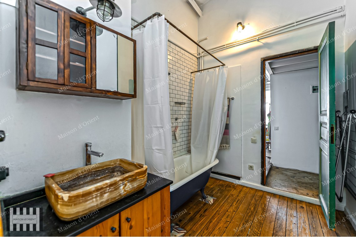 Located in Galatasaray on Sadri Alışık Street in a Historical Building