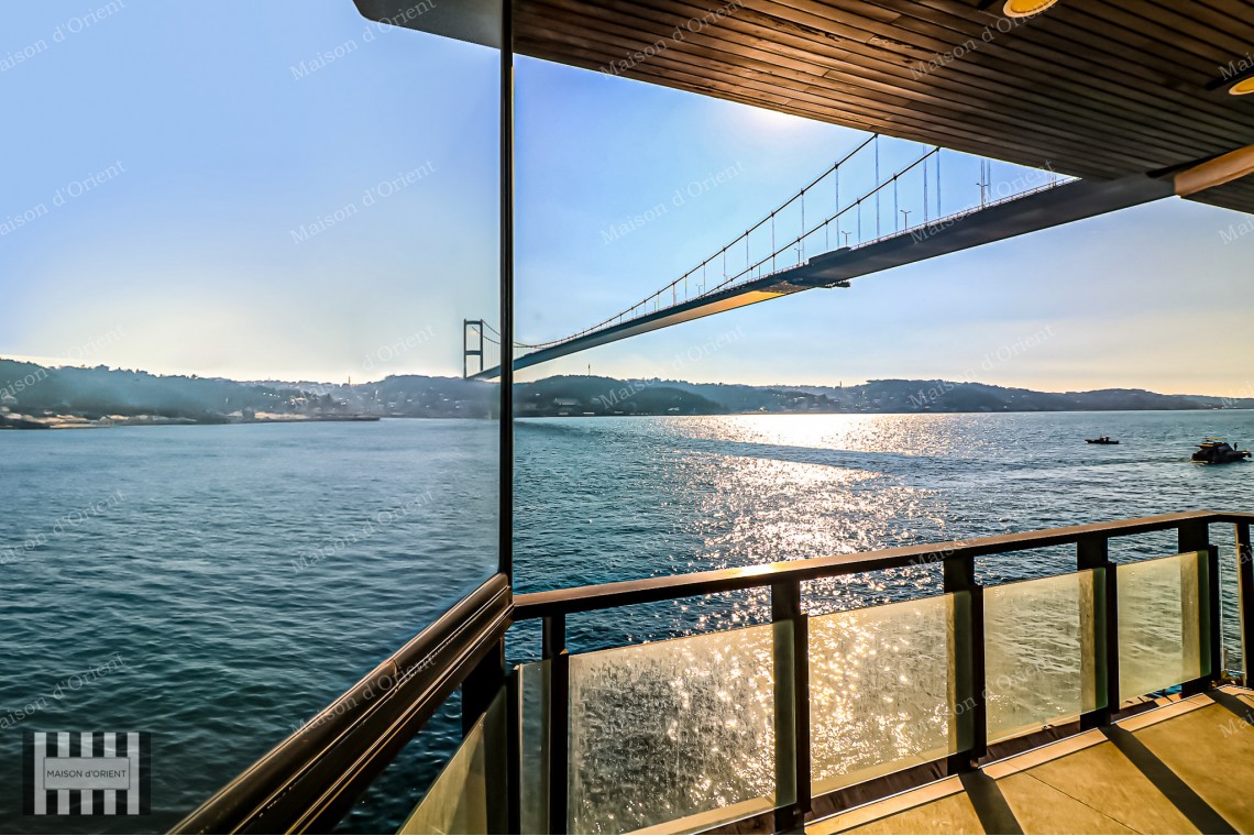 Duplex Waterside Mansion with Pool and Private Dock for Rent in Ortaköy