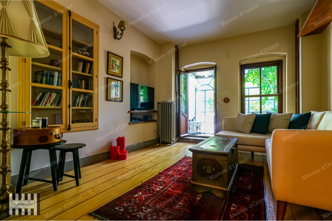 1+1 Duplex Apartment with Winter Garden for Sale in Galata