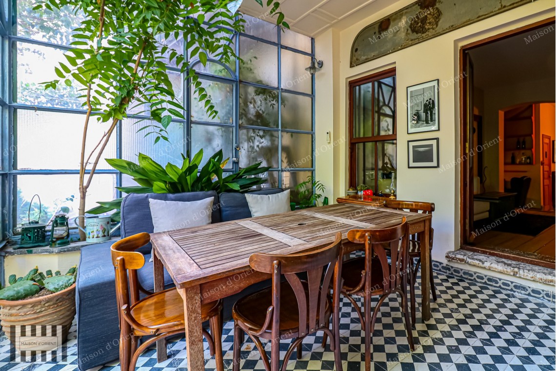 1+1 Duplex Apartment with Winter Garden for Sale in Galata