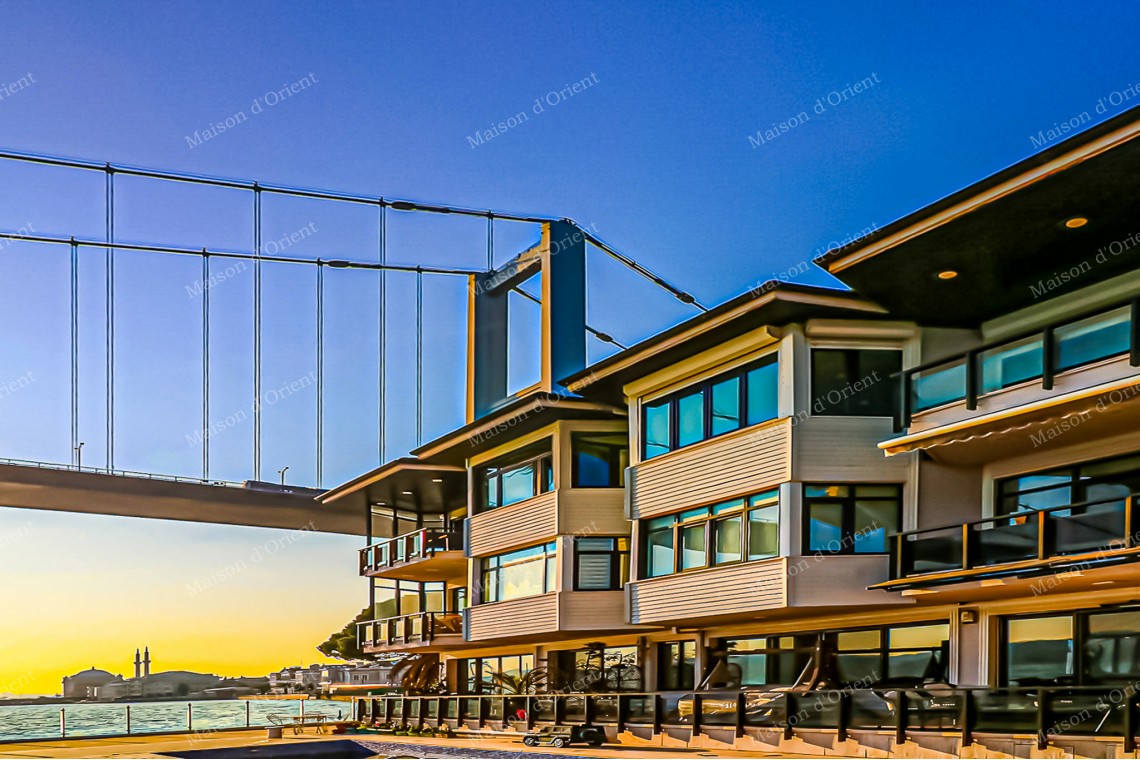 Duplex Waterside Mansion with Pool and Private Dock for Rent in Ortaköy