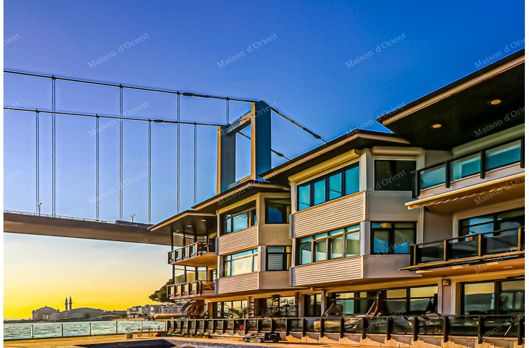 Duplex Waterside Mansion with Pool and Private Dock for Rent in Ortaköy