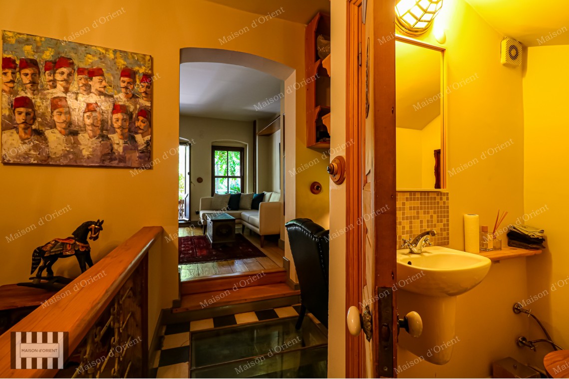 1+1 Duplex Apartment with Winter Garden for Sale in Galata