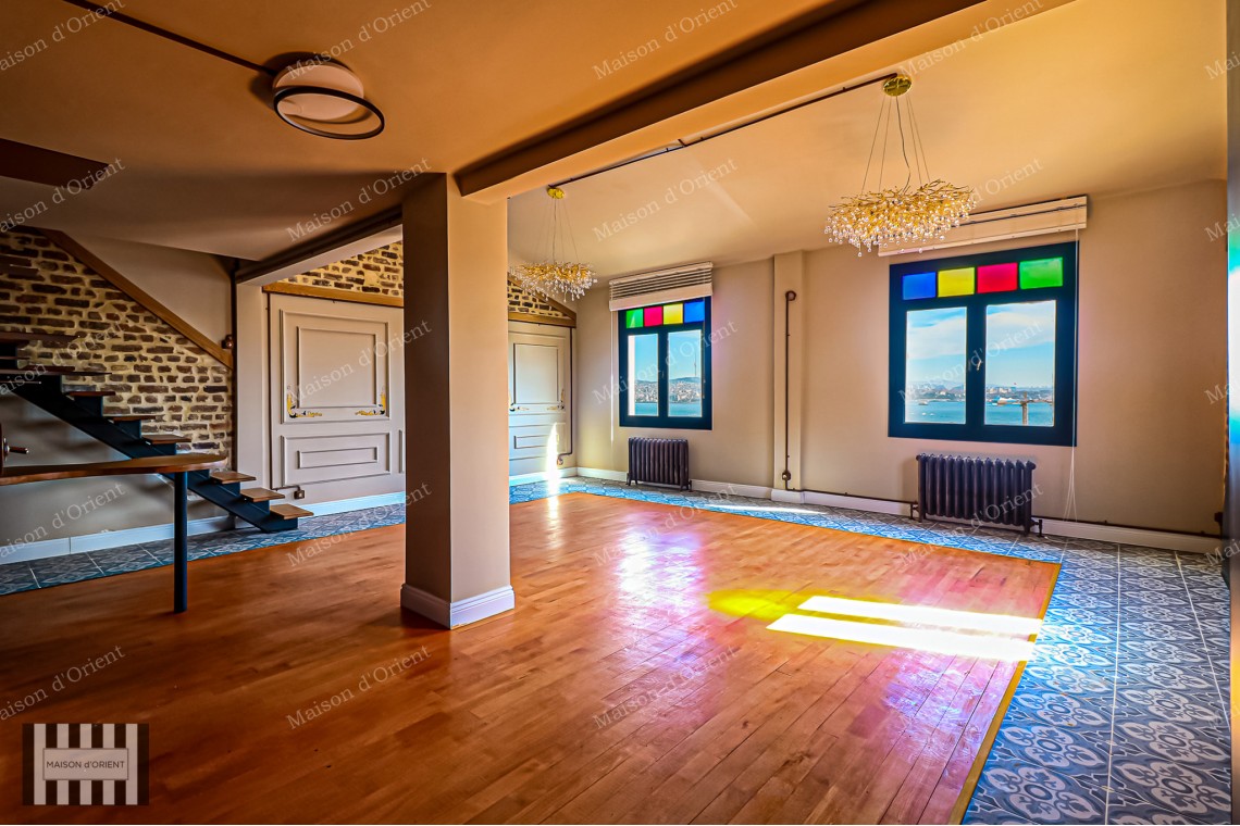 1+1 Apartment for Sale with View in Galata Historical Building