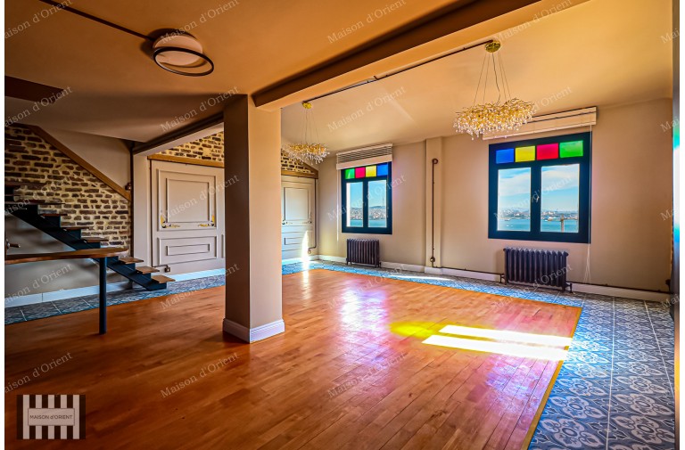 1+1 Apartment for Sale with View in Galata Historical Building