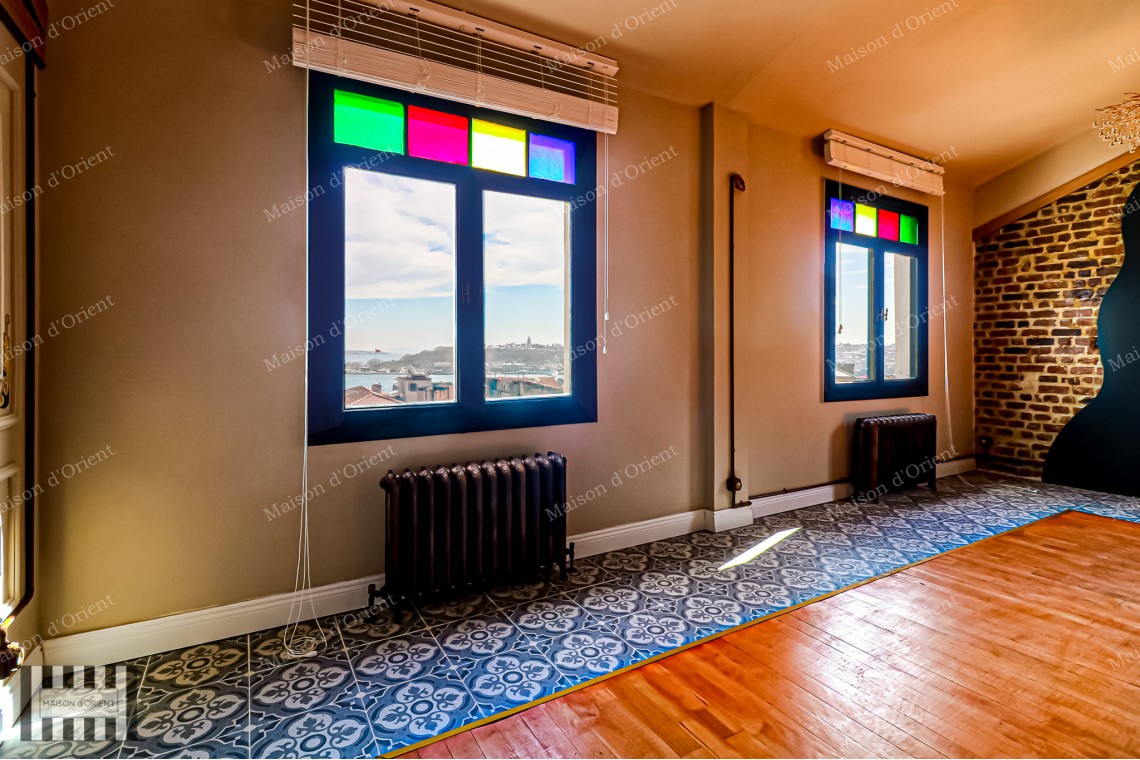 1+1 Apartment for Sale with View in Galata Historical Building
