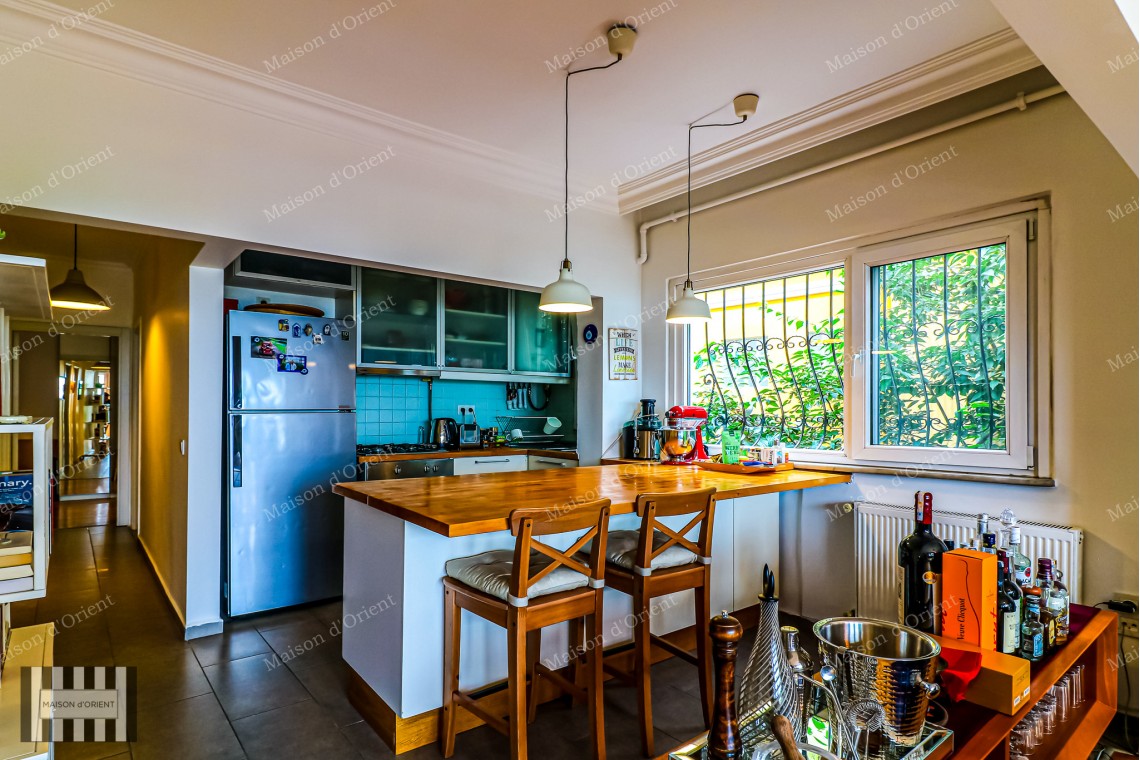 Fully Renovated 2+1 Flat with View for Sale in Cihangir