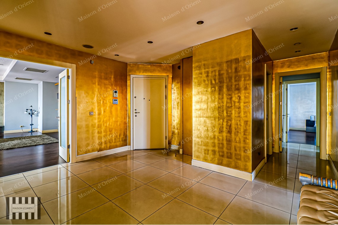 4+1 Furnished Flat with City View for Rent in Maslak Mashattan Residence