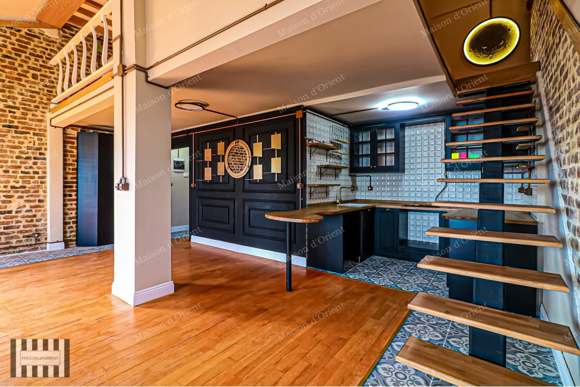 1+1 Apartment for Sale with View in Galata Historical Building