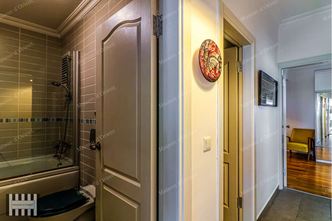 Fully Renovated 2+1 Flat with View for Sale in Cihangir