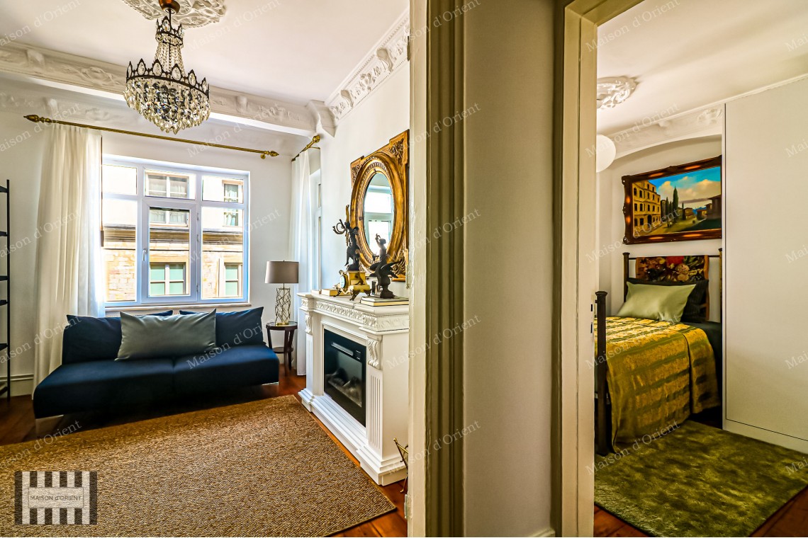 2+2 Furnished Apartment for Rent in Pera  Historical Building