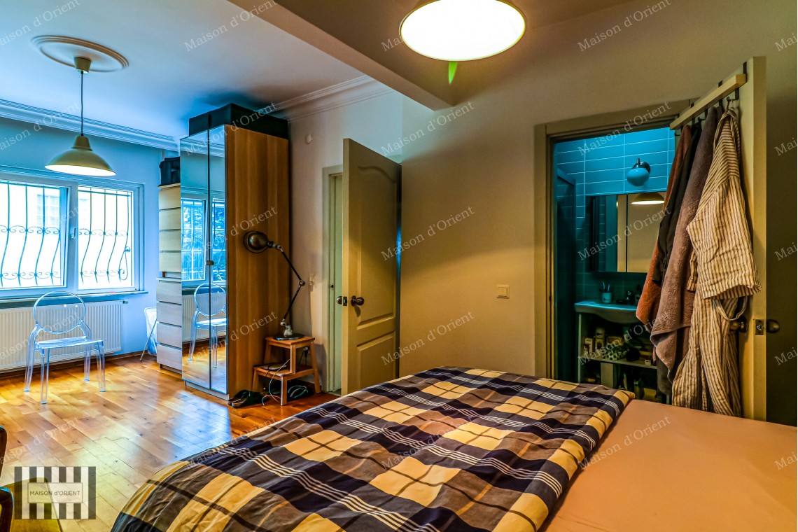 Fully Renovated 2+1 Flat with View for Sale in Cihangir
