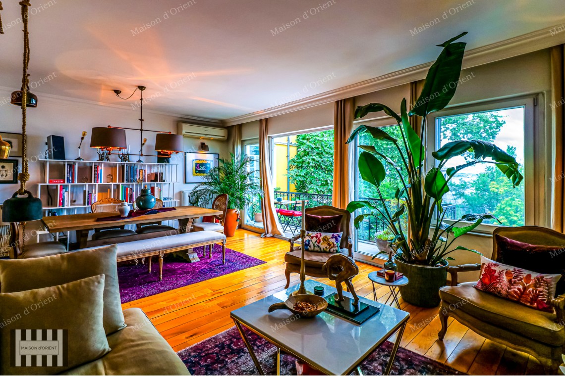 Fully Renovated 2+1 Flat with View for Sale in Cihangir