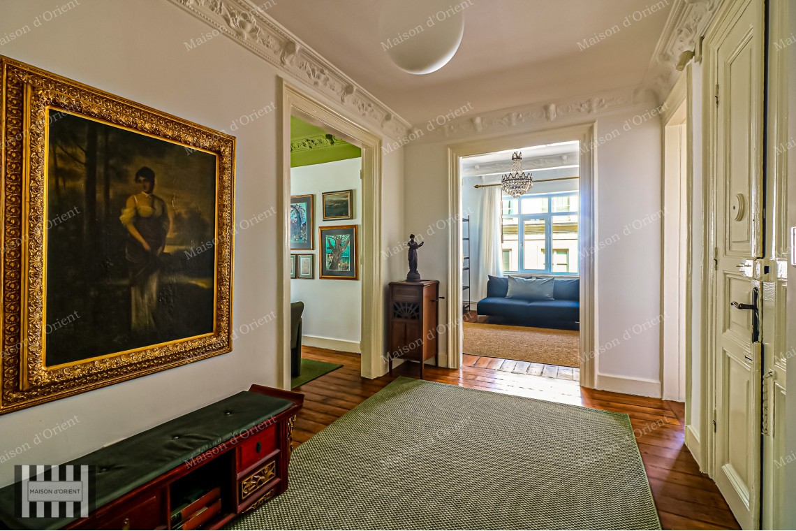 2+2 Furnished Apartment for Rent in Pera  Historical Building