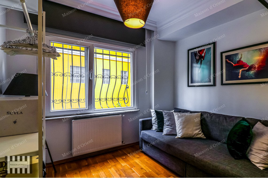 Fully Renovated 2+1 Flat with View for Sale in Cihangir