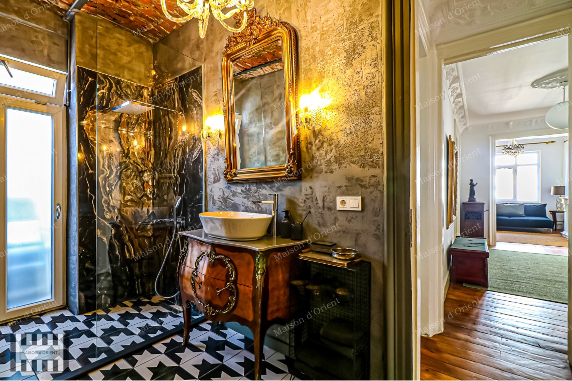 2+2 Furnished Apartment for Rent in Pera  Historical Building