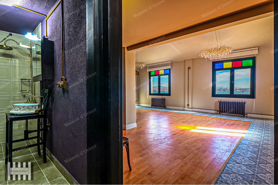 1+1 Apartment for Sale with View in Galata Historical Building