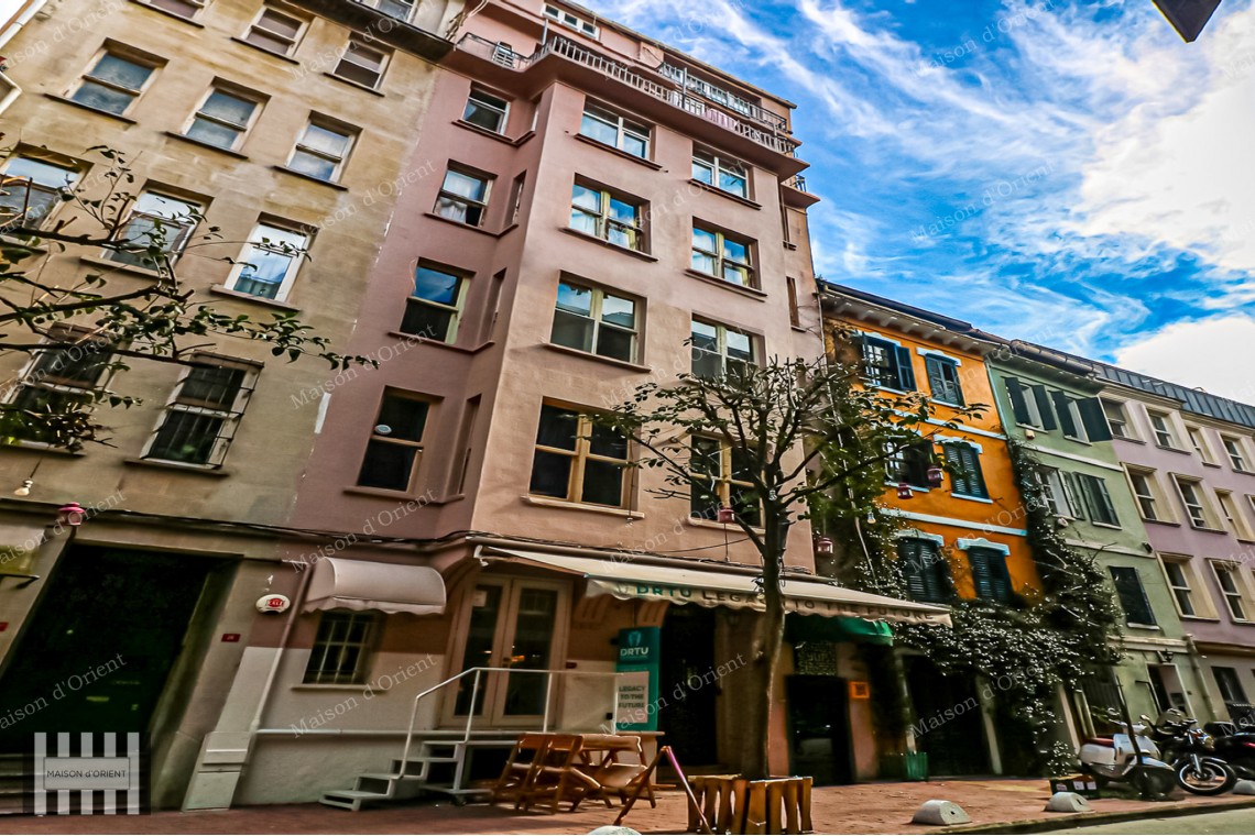 1+1 Apartment for Sale with View in Galata Historical Building