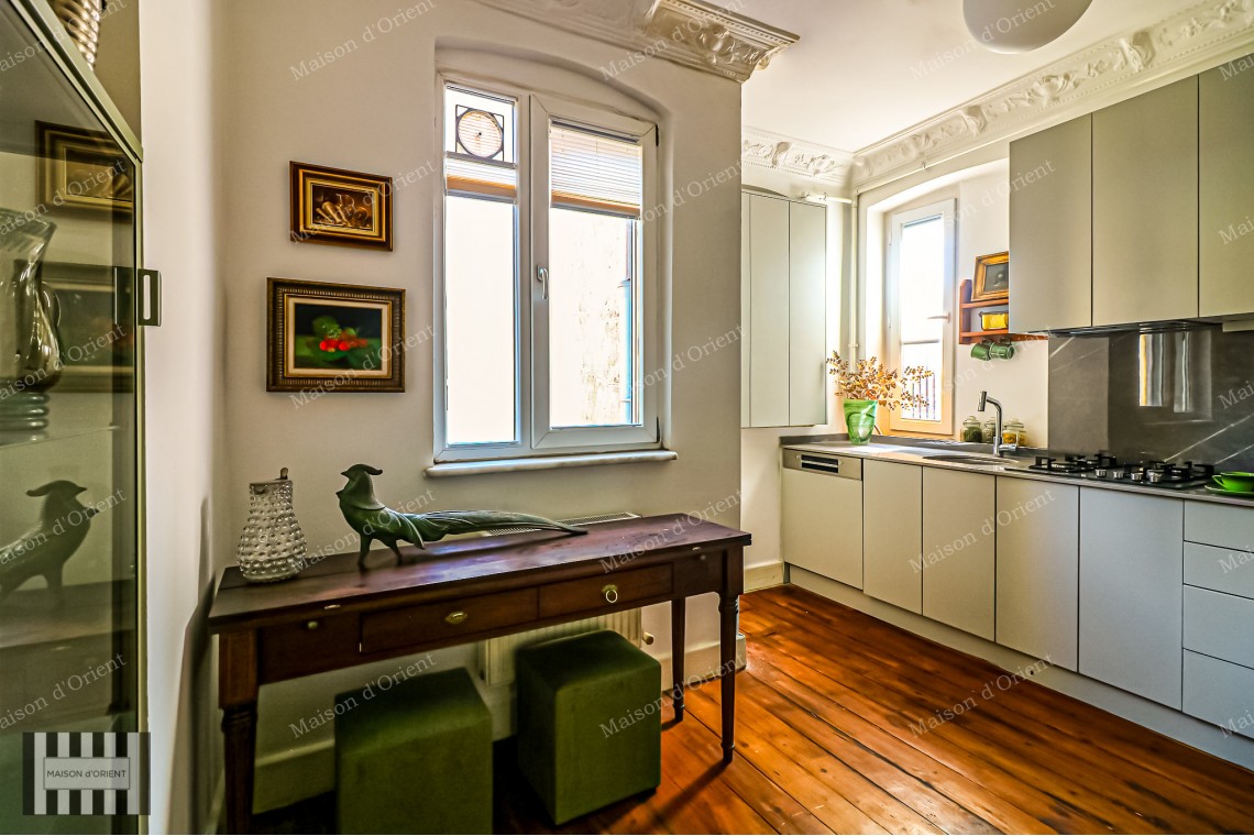 2+2 Furnished Apartment for Rent in Pera  Historical Building