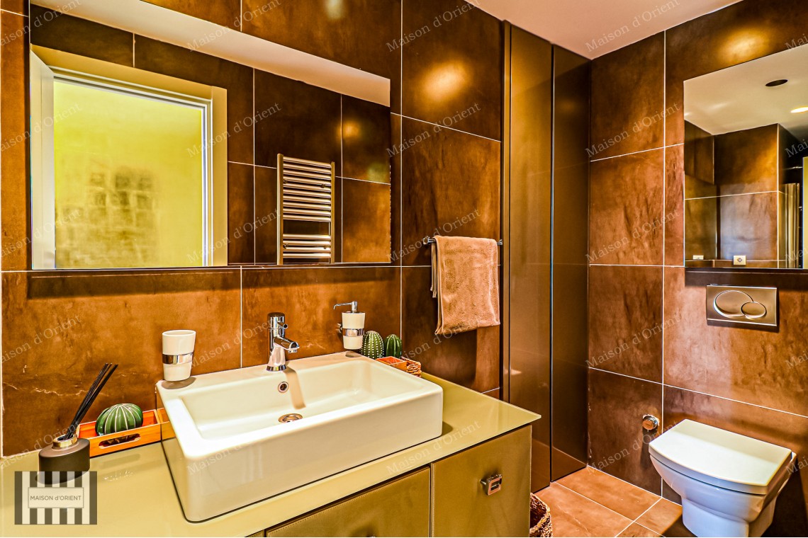 4+1 Furnished Flat with City View for Rent in Maslak Mashattan Residence