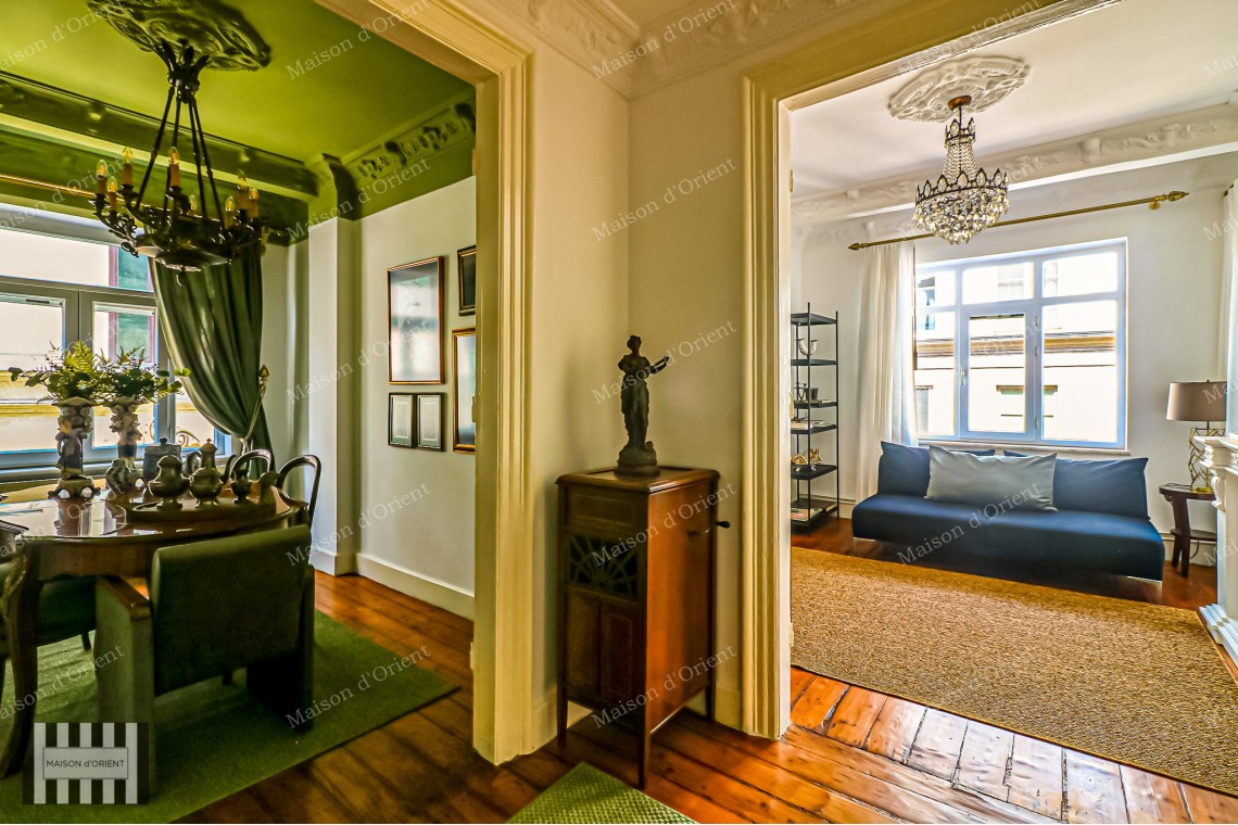 2+2 Furnished Apartment for Rent in Pera  Historical Building
