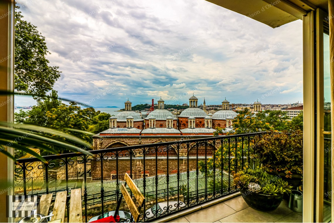 Fully Renovated 2+1 Flat with View for Sale in Cihangir