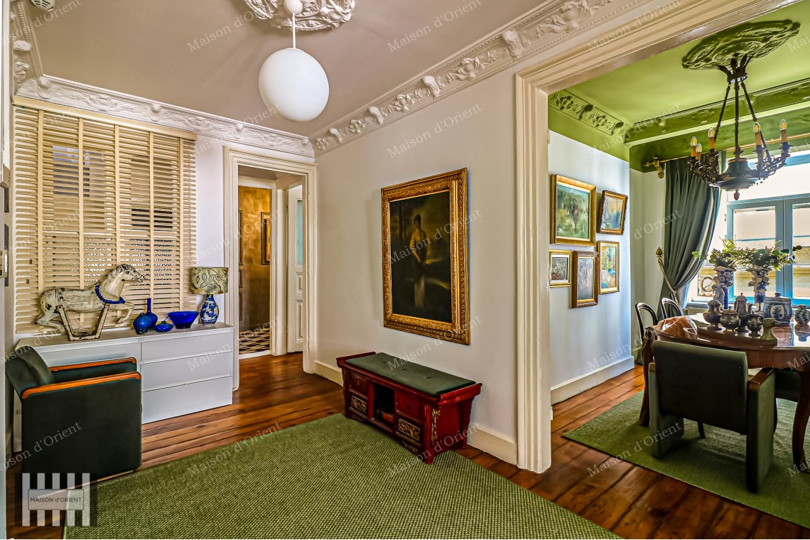 2+2 Furnished Apartment for Rent in Pera  Historical Building