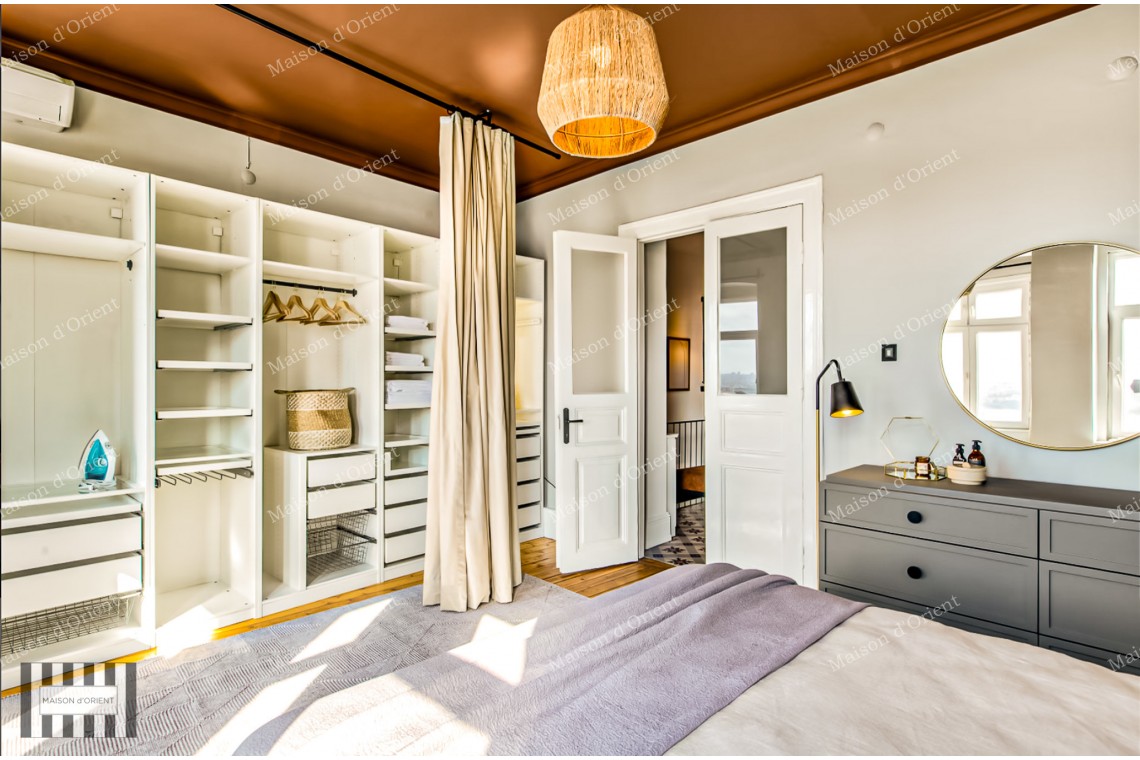 Duplex Apartment with Golden Horn View for Sale in a Historic Building in Sishane