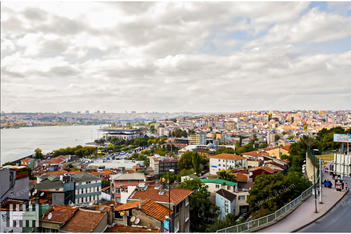 Duplex Apartment with Golden Horn View for Sale in a Historic Building in Sishane