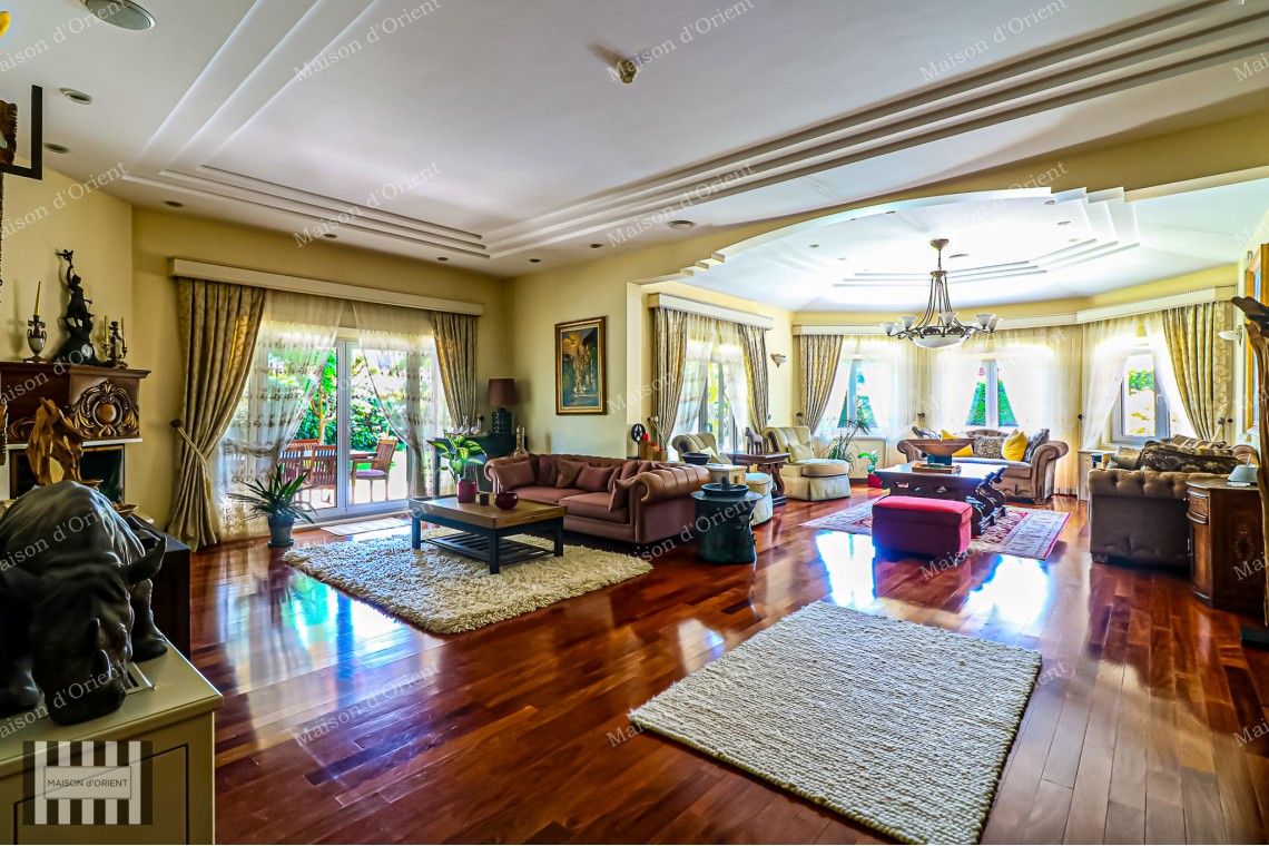 Rental Villa in Zekeriyakoy with 2.300sqm Garden, Semi-Olympic Pool and Sports Complex