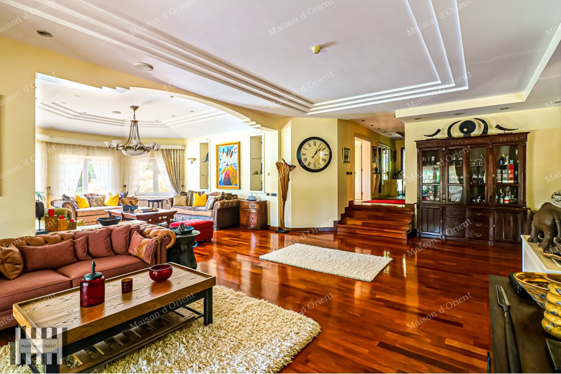 Rental Villa in Zekeriyakoy with 2.300sqm Garden, Semi-Olympic Pool and Sports Complex