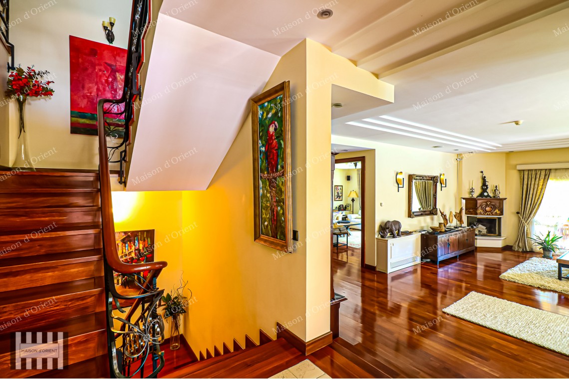 Rental Villa in Zekeriyakoy with 2.300sqm Garden, Semi-Olympic Pool and Sports Complex