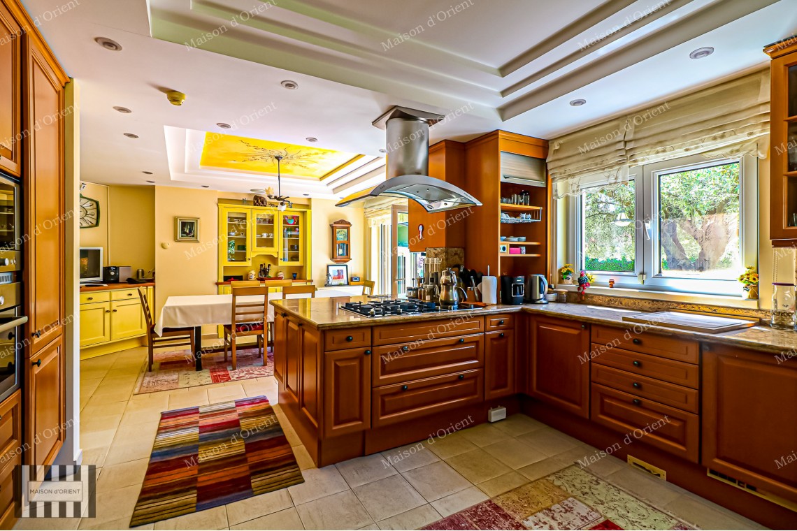 Rental Villa in Zekeriyakoy with 2.300sqm Garden, Semi-Olympic Pool and Sports Complex