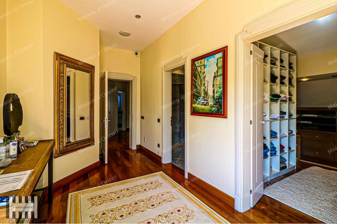 Rental Villa in Zekeriyakoy with 2.300sqm Garden, Semi-Olympic Pool and Sports Complex
