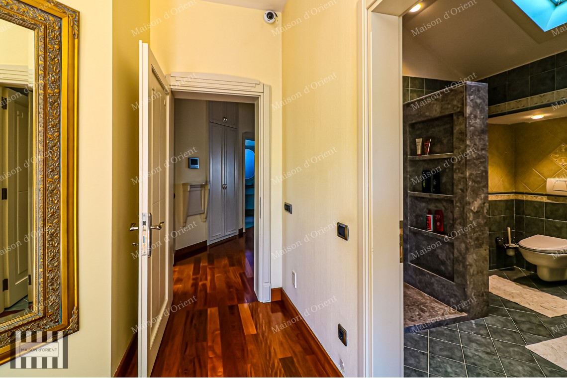 Rental Villa in Zekeriyakoy with 2.300sqm Garden, Semi-Olympic Pool and Sports Complex