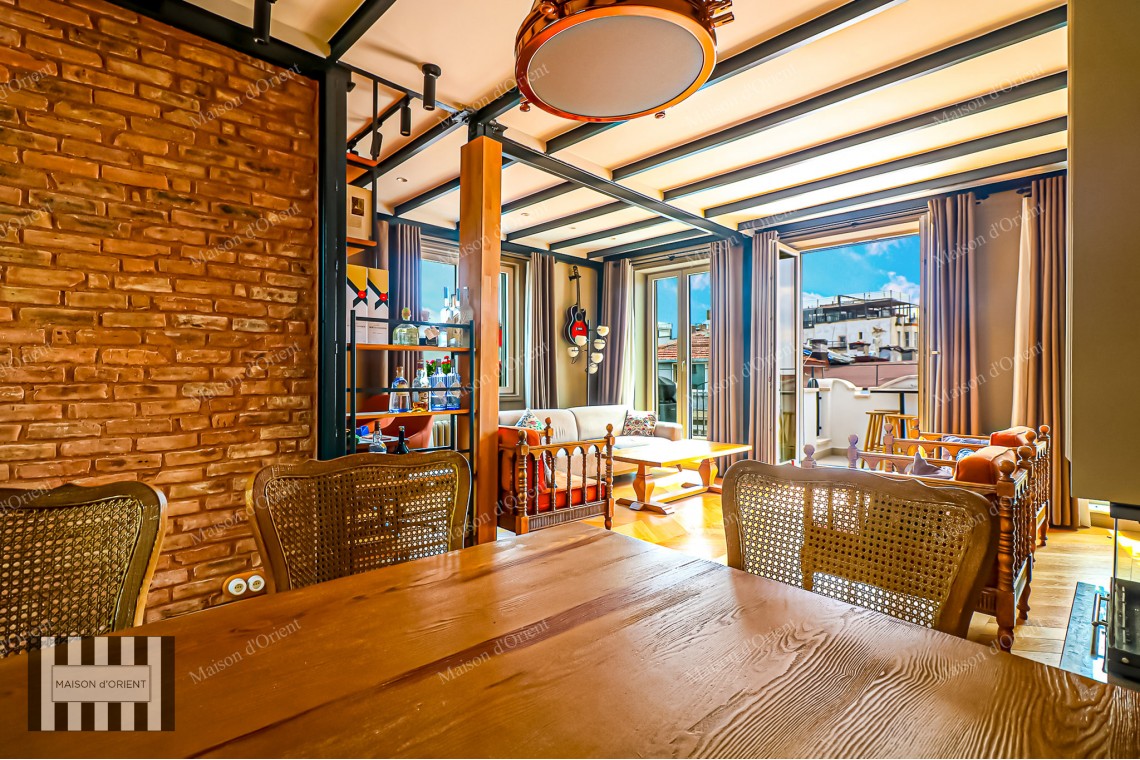3+1 Furnished Flat for Rent in Historical Building, Taksim
