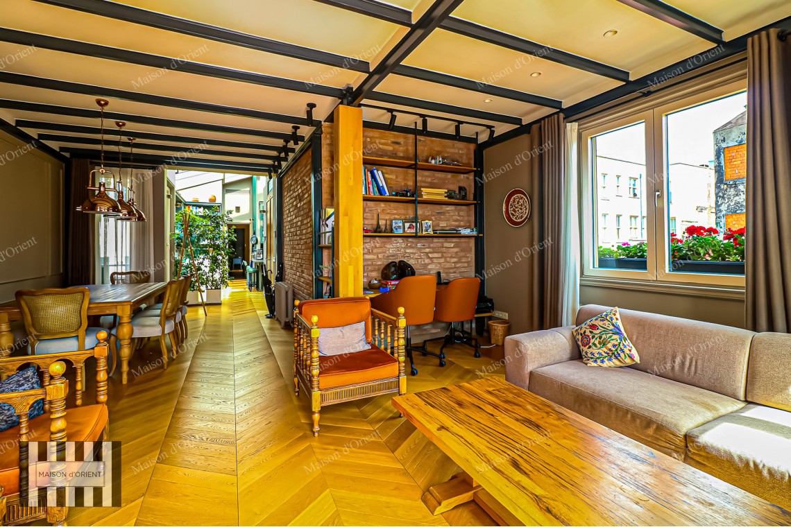 3+1 Furnished Flat for Rent in Historical Building, Taksim