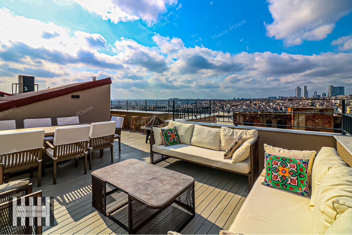 3+1 Furnished Flat for Rent in Historical Building, Taksim