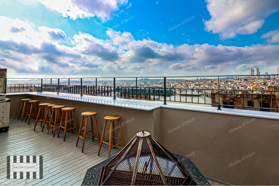 3+1 Furnished Flat for Rent in Historical Building, Taksim