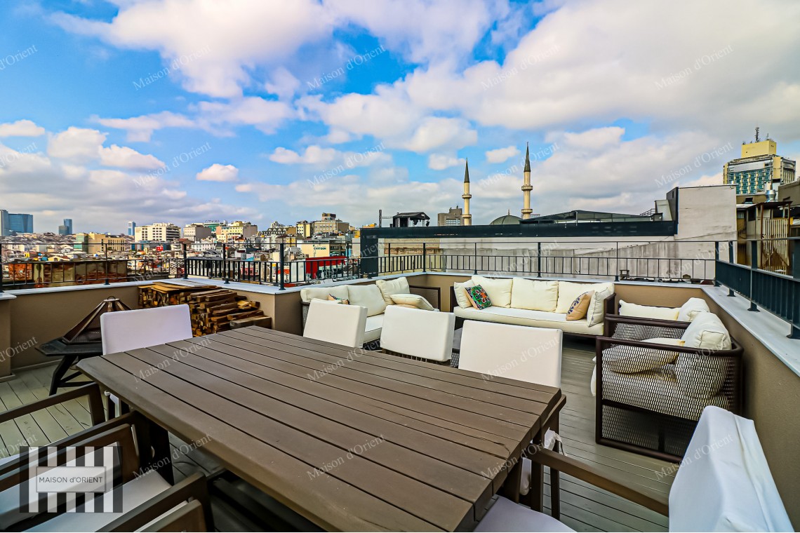 3+1 Furnished Flat for Rent in Historical Building, Taksim