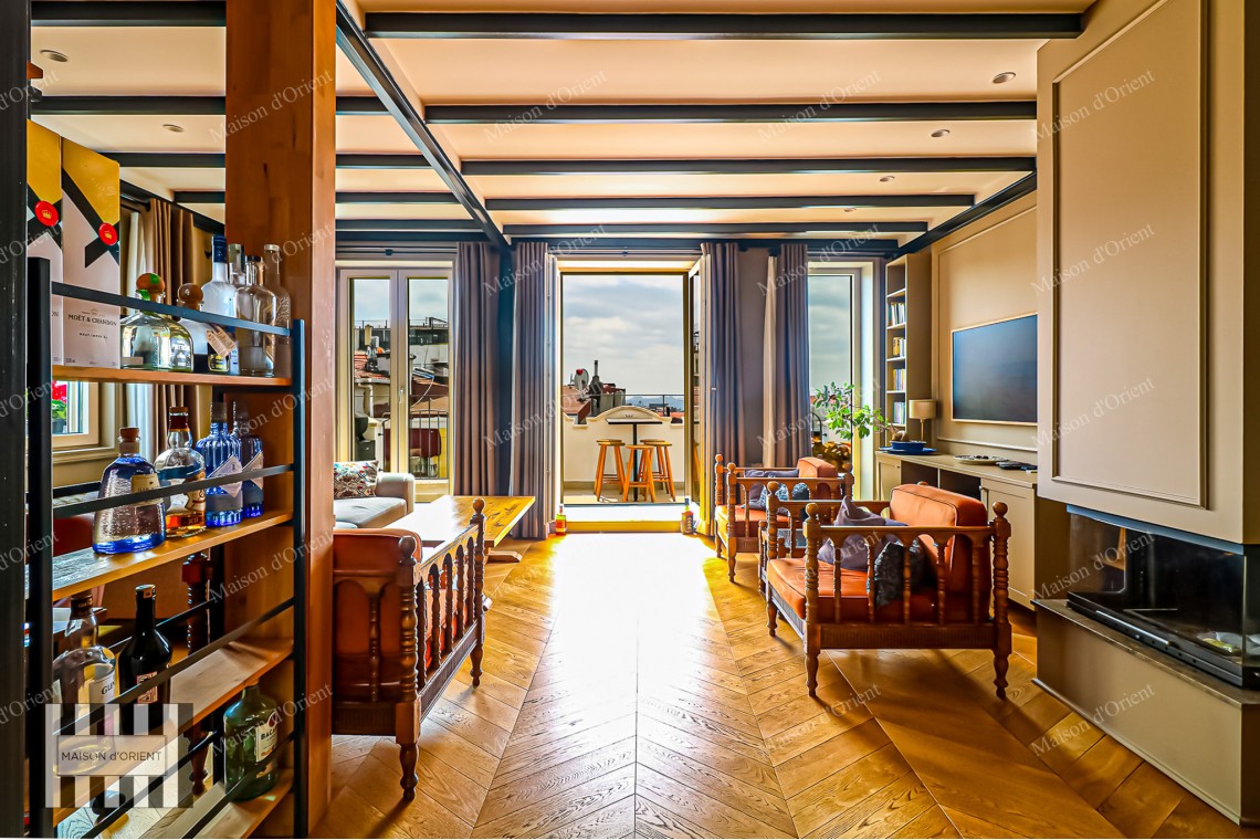 3+1 Furnished Flat for Rent in Historical Building, Taksim
