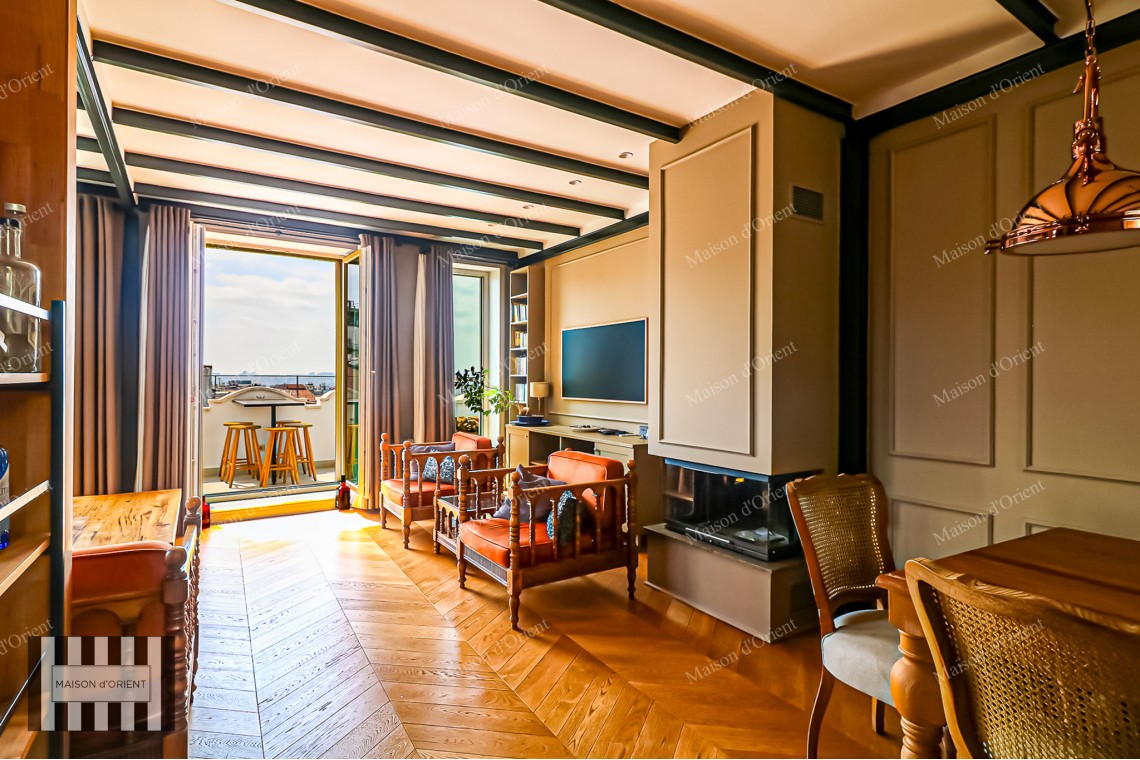 3+1 Furnished Flat for Rent in Historical Building, Taksim